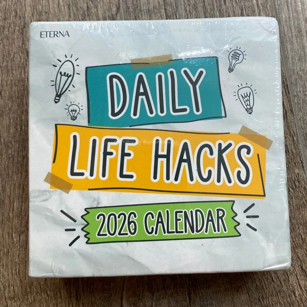 Eterna‎ Goods Daily Life Hacks 2026 Day-to-Day Desk Calendar Tear-Off New Sealed